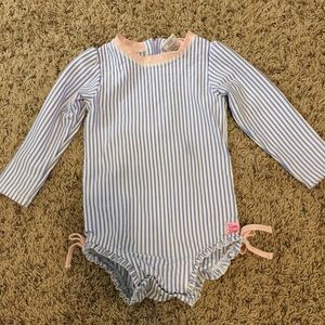 Ruffle Butts One piece rash guard swimsuit